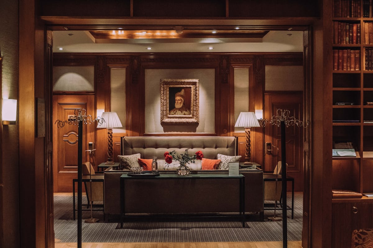 Gourmet restaurant dining room
